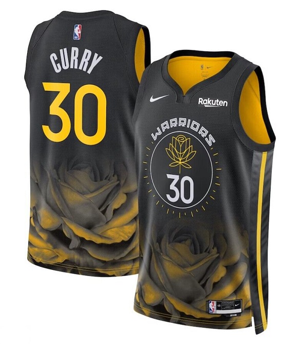 Men's Golden State Warriors #30 Stephen Curry 2022/2023 Black City edition Stitched Basketball Jersey Men's Golden State Warriors #30 Stephen Curry 2022/2023 Black City edition Stitched Basketball Jersey